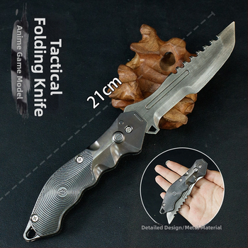 Skladacia čepeľ Dark Zone T-Force 21 cm, kovová ozdoba na model zbrane, rekvizita, nenabrúsená