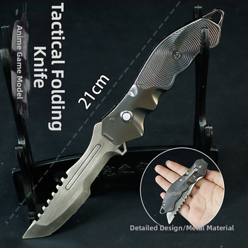 Skladacia čepeľ Dark Zone T-Force 21 cm, kovová ozdoba na model zbrane, rekvizita, nenabrúsená