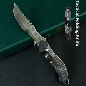 Skladacia čepeľ Dark Zone T-Force 21 cm, kovová ozdoba na model zbrane, rekvizita, nenabrúsená