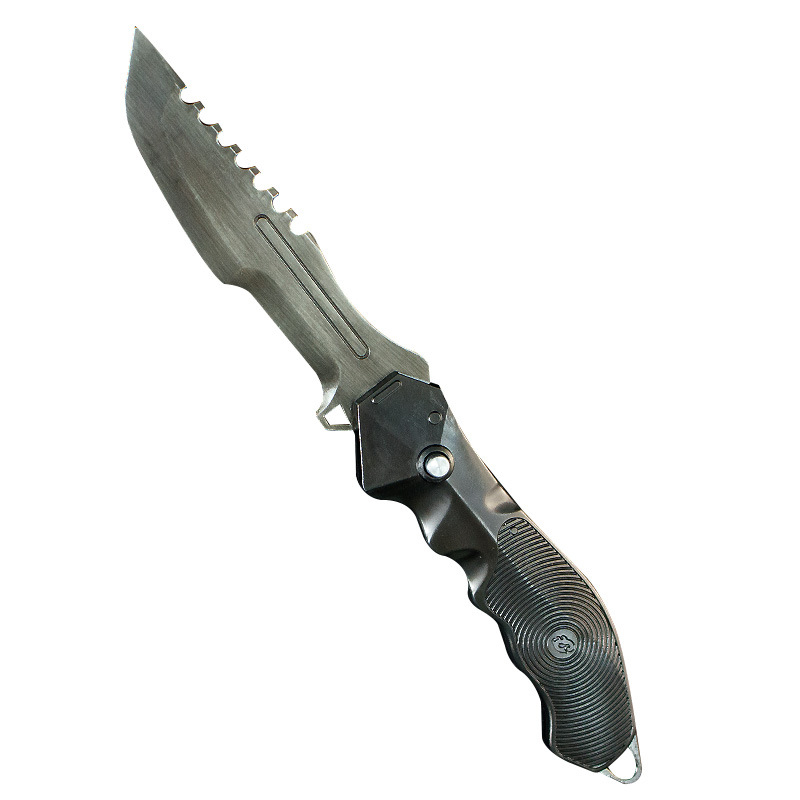 Dark Zone T-Force 21 cm lamă pliabilă de teren, model metalic de armă, decor, recuzită, neascutită