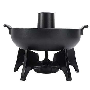 Hot Pot din Beijingul vechi, fund gros și design trombă de elefant, aliaj de aluminiu, 4,1–6 L, antiaderent, compatibil cu aragazul cu gaz