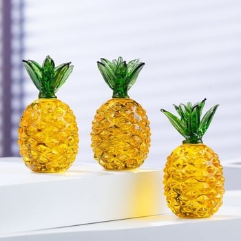 Ananas din citrin – ornament din cristal pentru hol și mobilier