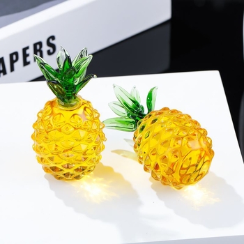 Ananas din citrin – ornament din cristal pentru hol și mobilier