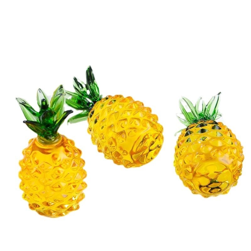 Ananas din citrin – ornament din cristal pentru hol și mobilier