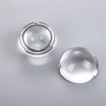 Ornament din cristal în formă de semisferă și greutate pentru hârtie cu lentilă convexă – decor de perete din sticlă