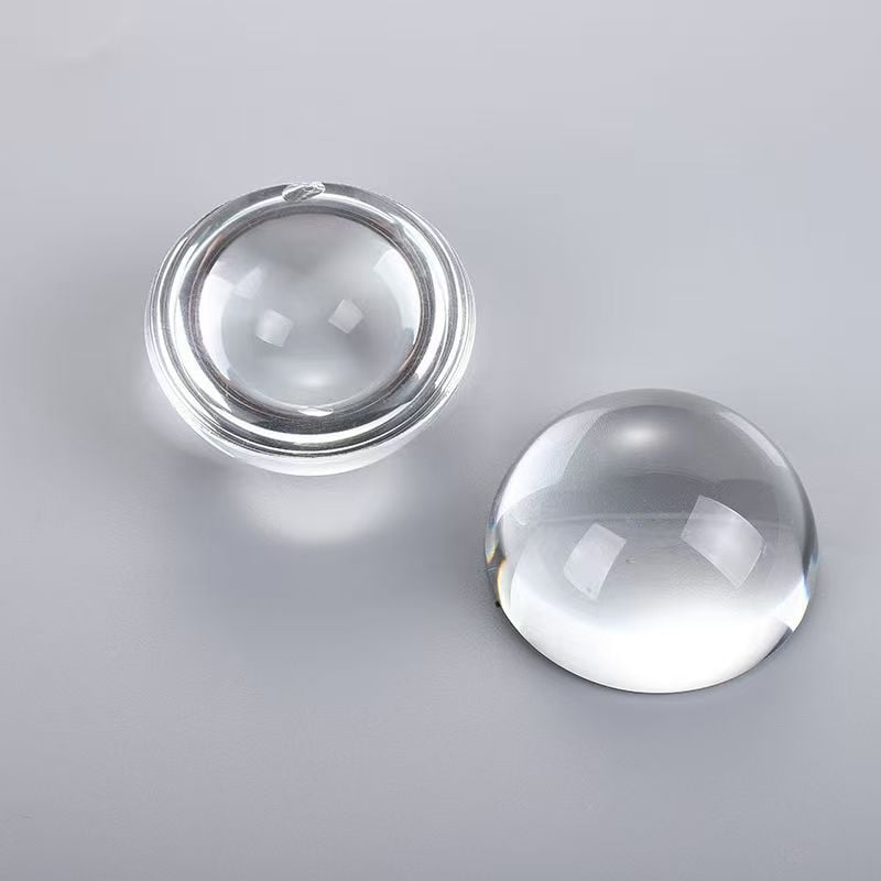 Ornament din cristal în formă de semisferă și greutate pentru hârtie cu lentilă convexă – decor de perete din sticlă