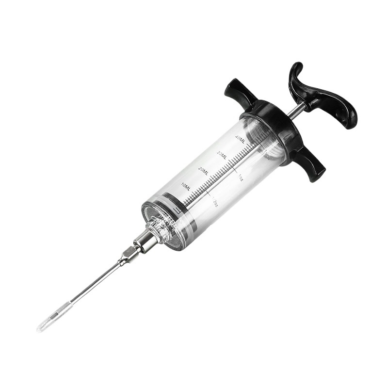 Injecție de bucătărie pentru curcan cu ac din plastic – injecție de marinadă pentru pulpa de miel friptă, miel întreg și cotlet de miel