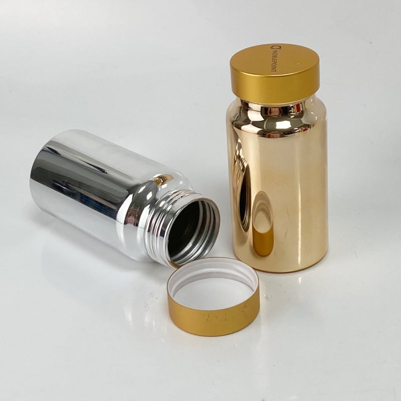 Borcan mini din aliaj de aluminiu, cu gură largă, pentru ambalarea pulberilor, imprimare UV a logo-ului