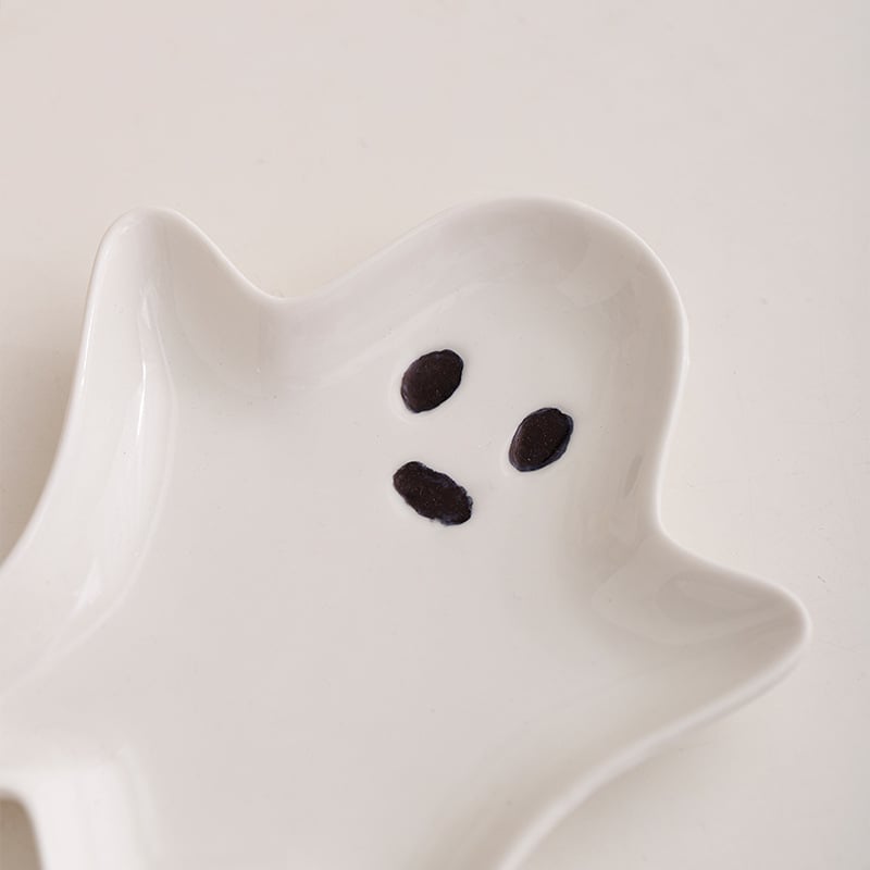 Tavă albă din porțelan pentru depozitarea bijuteriilor, tavă decorativă din ceramică pentru bijuterii