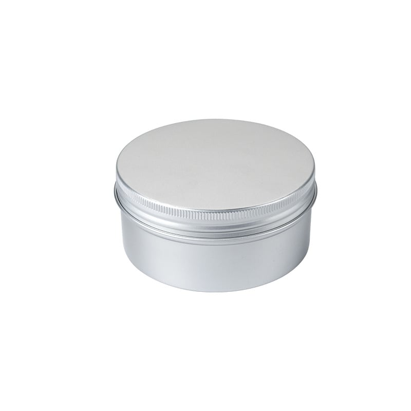 200 g Cutie din aluminiu sigilată, argintie – Ceară auto, Săpun cu ulei de cal, Cremă cosmetică în cutie metalică