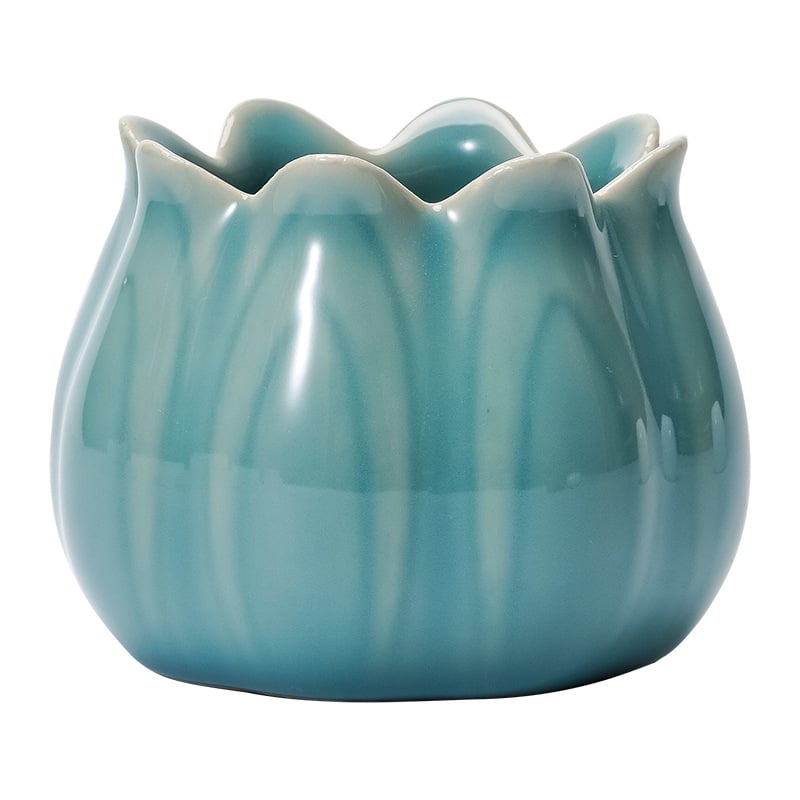 Suport minimalist vertical pentru bețișe de tămâie, pentru uz casnic, arzător ceramic în formă de petală, cu design metalic cu nouă găuri