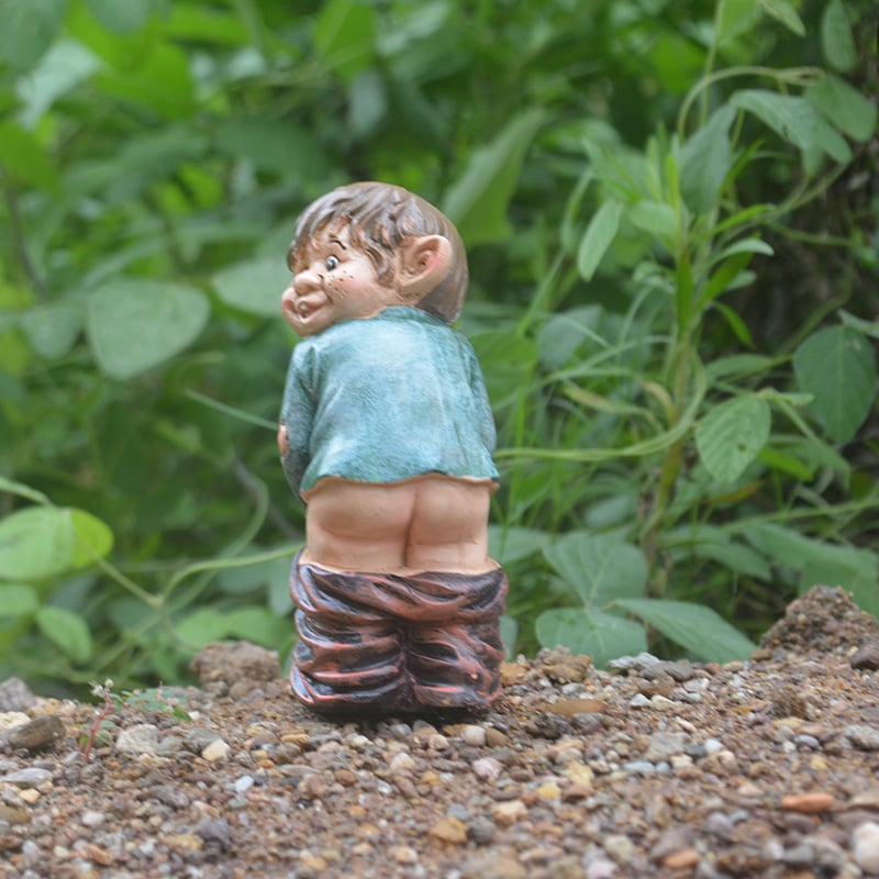Statuie de grădină din rășină – figură pitic-elf, ornament decorativ creativ