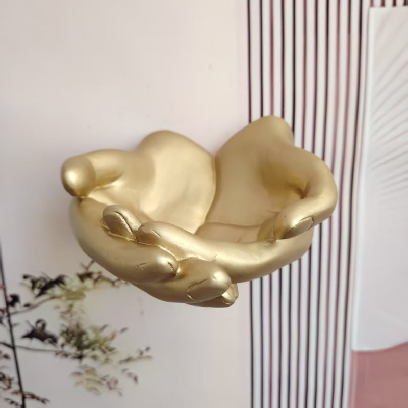 Decorațiune de perete din rășină pentru birou, spațiu de depozitare de mărime palmă, stil creativ