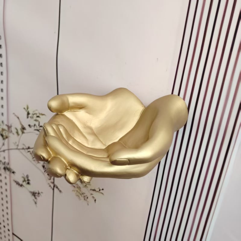 Decorațiune de perete din rășină pentru birou, spațiu de depozitare de mărime palmă, stil creativ