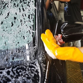 Mănuși din latex cu căptușeală de fleece, pentru spălarea mașinii și curățenie în casă, în sezonul rece