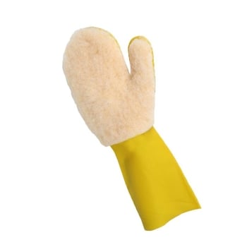 Mănuși din latex cu căptușeală de fleece, pentru spălarea mașinii și curățenie în casă, în sezonul rece
