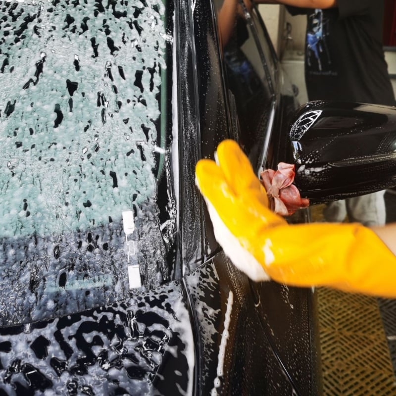 Mănuși din latex cu căptușeală de fleece, pentru spălarea mașinii și curățenie în casă, în sezonul rece