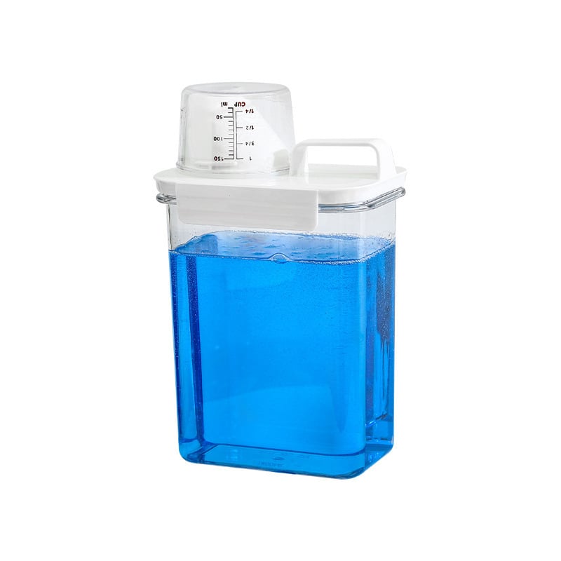 Cutie de depozitare pentru detergent de rufe, capacitate mare, din PET, pentru praf și capsule gel