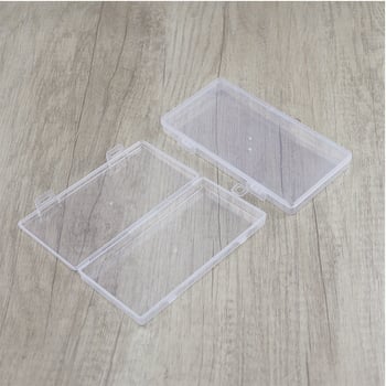 Casetă transparentă din plastic PP, organizator cu compartimente pentru echipament de pescuit, piese mici, bijuterii și carduri