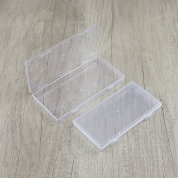 Casetă transparentă din plastic PP, organizator cu compartimente pentru echipament de pescuit, piese mici, bijuterii și carduri