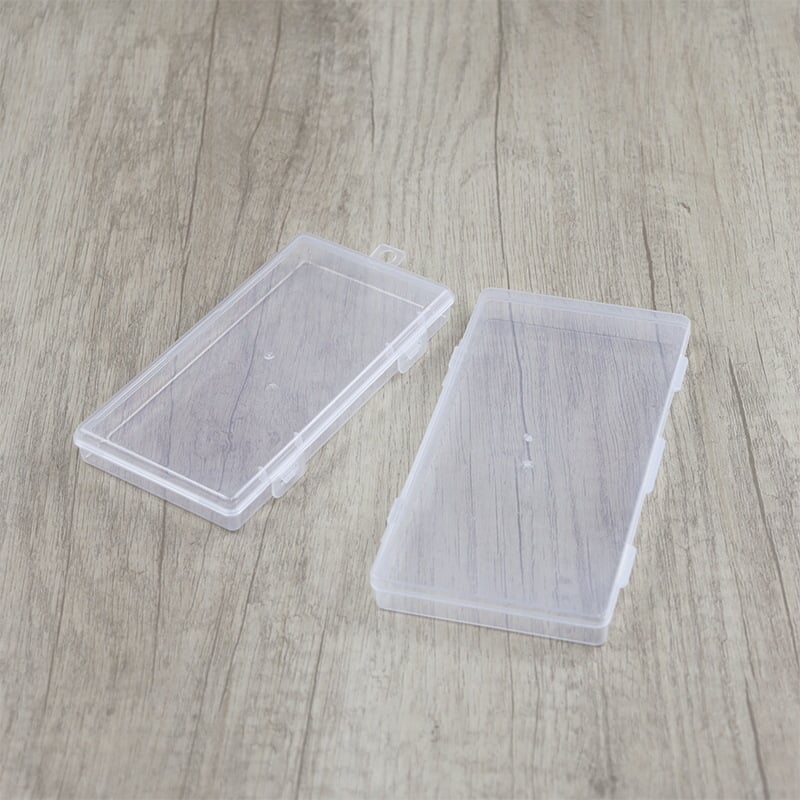 Casetă transparentă din plastic PP, organizator cu compartimente pentru echipament de pescuit, piese mici, bijuterii și carduri