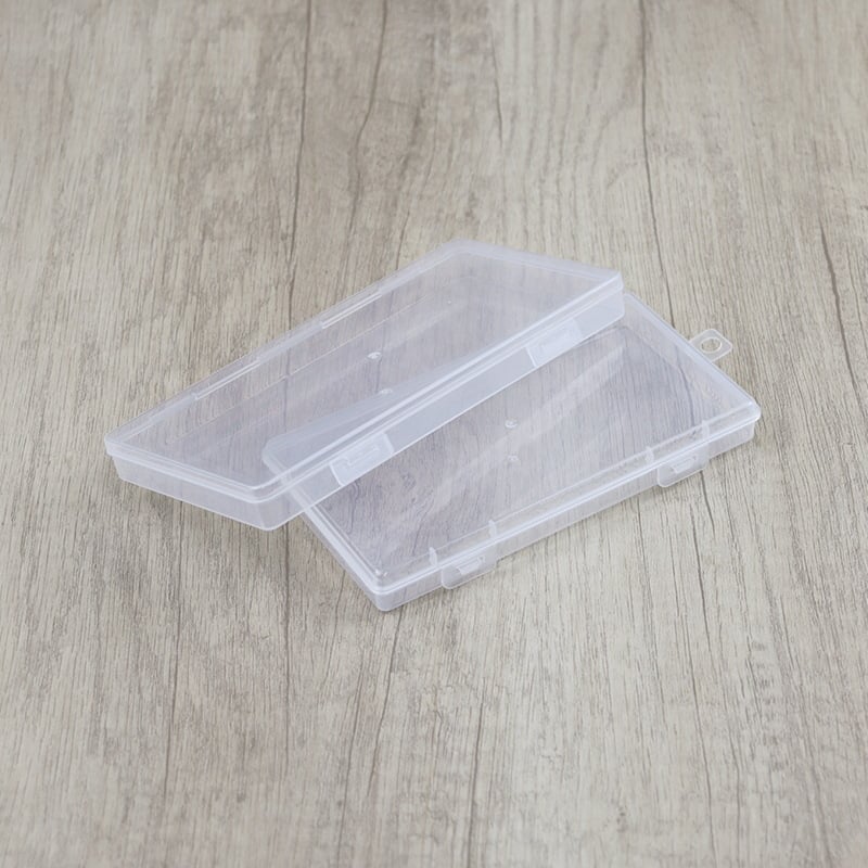 Casetă transparentă din plastic PP, organizator cu compartimente pentru echipament de pescuit, piese mici, bijuterii și carduri