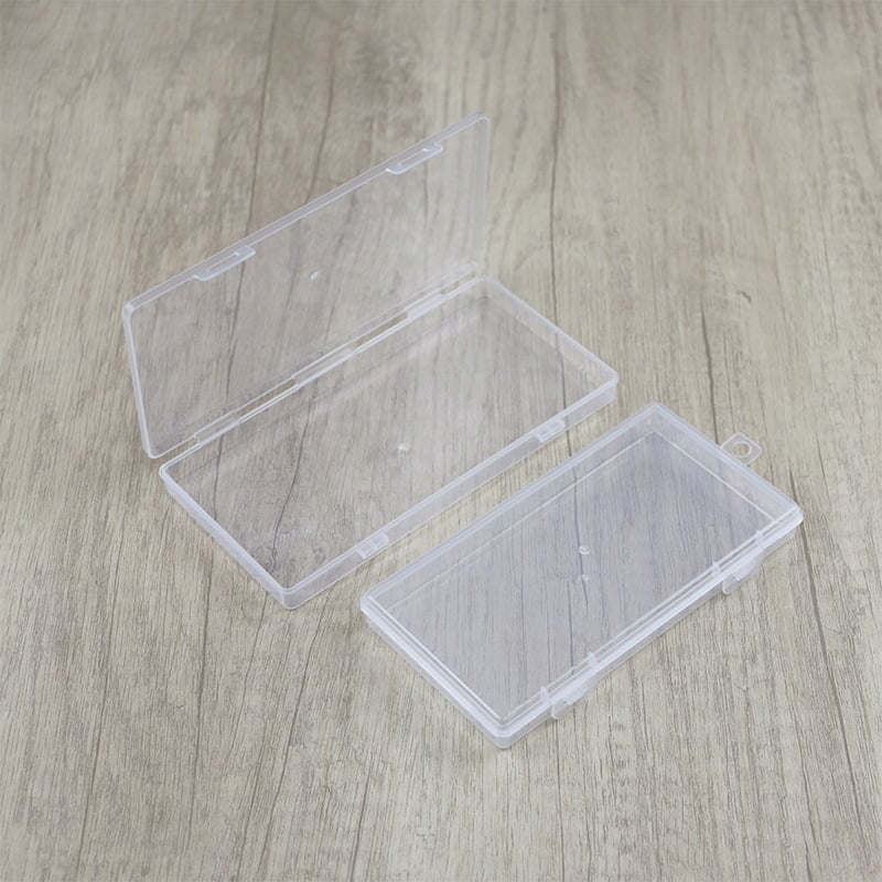 Casetă transparentă din plastic PP, organizator cu compartimente pentru echipament de pescuit, piese mici, bijuterii și carduri
