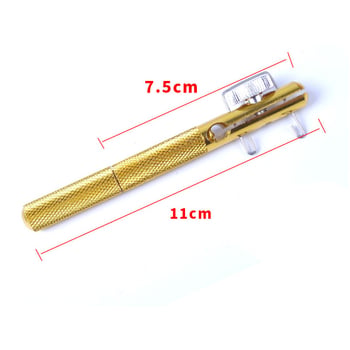 Unealtă manuală din metal pentru legarea cârligelor și nodurilor firului de pescuit