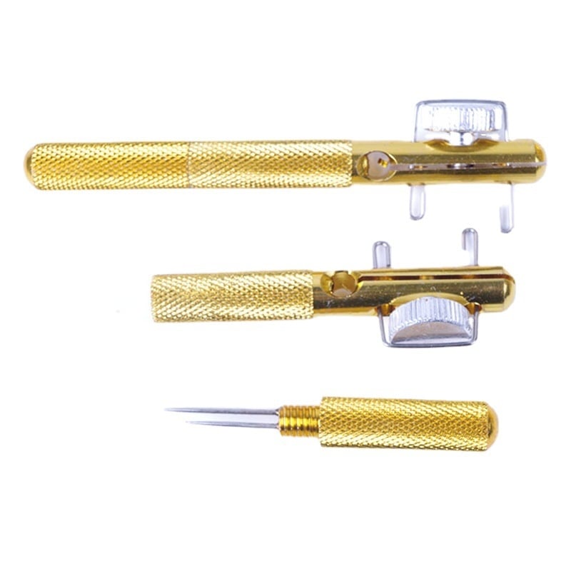 Unealtă manuală din metal pentru legarea cârligelor și nodurilor firului de pescuit