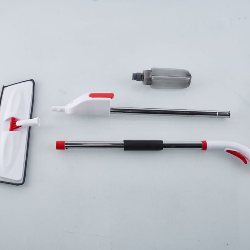 Mop cu spray pentru podea, cap plat, microfibră, mâner telescopic 126 cm, model 2025
