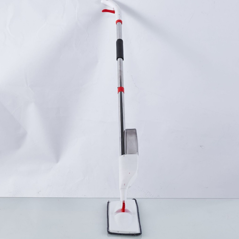 Mop cu spray pentru podea, cap plat, microfibră, mâner telescopic 126 cm, model 2025