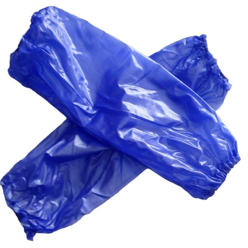 Manșon oversleeve din PVC cu tendoane de vițel, impermeabil, rezistent la ulei, la acizi și baze, albastru safir