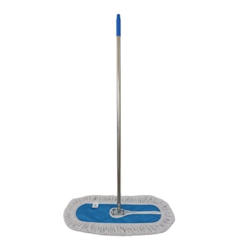 Mop plat mare, personalizat, cu țesătură din plasă în patru culori și fir de bumbac lărgit, pentru administrarea proprietăților, școli, uz comercial și casnic