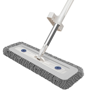Mop plat chenille pentru uz casnic, cap gros și mărit, curățare cu un singur pasaj, mop durabil fără atingere