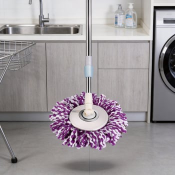 Tija mop rotativă, accesoriu universal pentru mop, țeavă din oțel inoxidabil 304, întărită, groasă, rezistentă la explozie