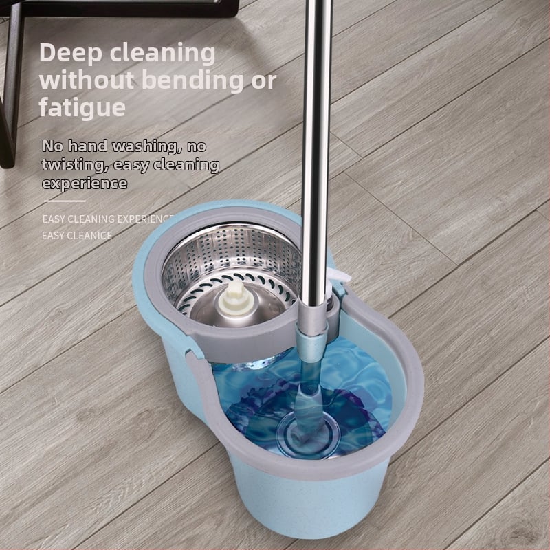 Tija mop rotativă, accesoriu universal pentru mop, țeavă din oțel inoxidabil 304, întărită, groasă, rezistentă la explozie