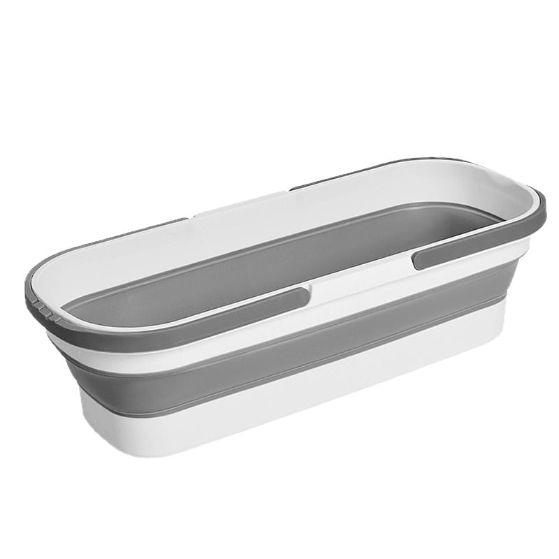Găleată pliabilă pentru mop, dreptunghiulară, bazin plat pentru mop, capacitate mare pentru curățarea podelei și spălarea mașinii