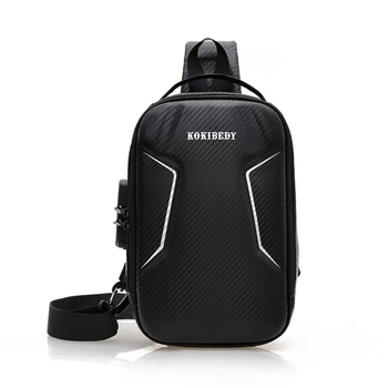 Geantă de piept pentru bărbați, stil motocicletă, antifurt, versatilă, cu curea crossbody, pentru călătorii de afaceri și ciclism, compatibilă cu laptop de 8 inch