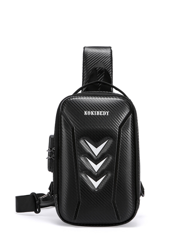Geantă de piept pentru bărbați, stil motocicletă, antifurt, versatilă, cu curea crossbody, pentru călătorii de afaceri și ciclism, compatibilă cu laptop de 8 inch