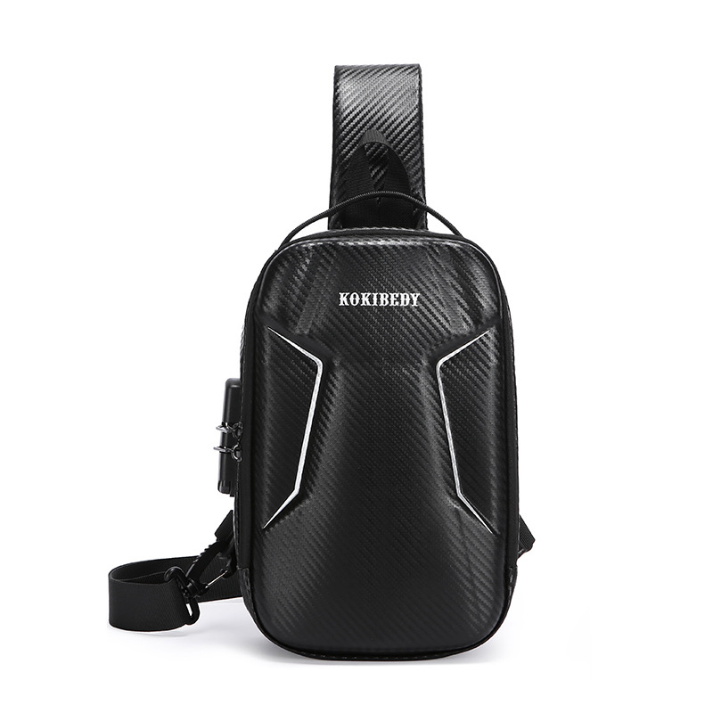 Geantă de piept pentru bărbați, stil motocicletă, antifurt, versatilă, cu curea crossbody, pentru călătorii de afaceri și ciclism, compatibilă cu laptop de 8 inch