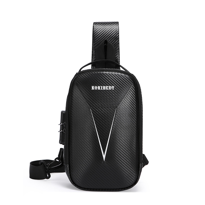 Geantă de piept pentru bărbați, stil motocicletă, antifurt, versatilă, cu curea crossbody, pentru călătorii de afaceri și ciclism, compatibilă cu laptop de 8 inch