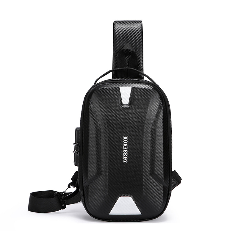 Geantă de piept pentru bărbați, stil motocicletă, antifurt, versatilă, cu curea crossbody, pentru călătorii de afaceri și ciclism, compatibilă cu laptop de 8 inch