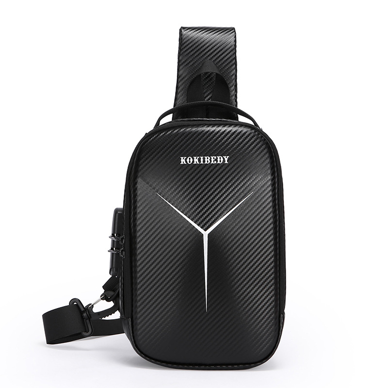 Geantă de piept pentru bărbați, stil motocicletă, antifurt, versatilă, cu curea crossbody, pentru călătorii de afaceri și ciclism, compatibilă cu laptop de 8 inch