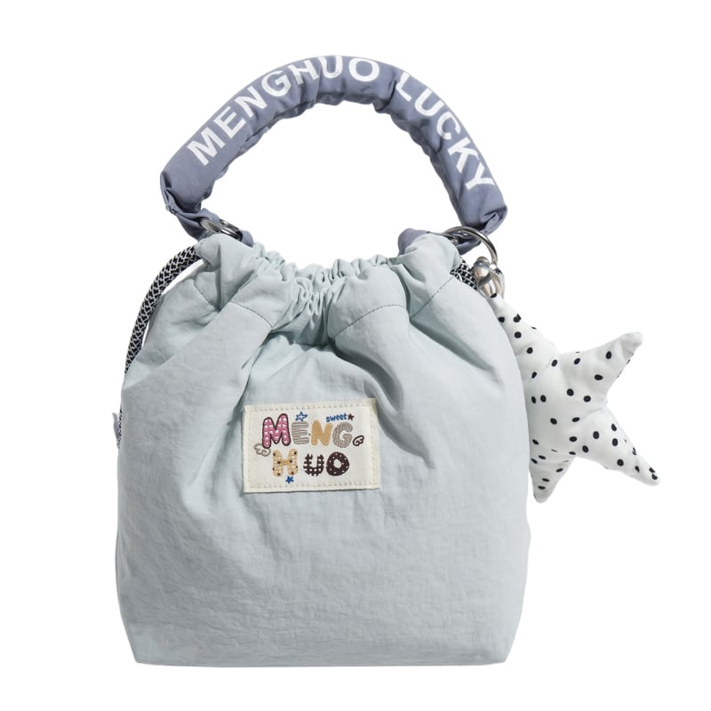 Geantă bucket pentru femei, stil japonez minimalist, culoare solidă, drăguță, geantă de umăr crossbody pentru uz zilnic