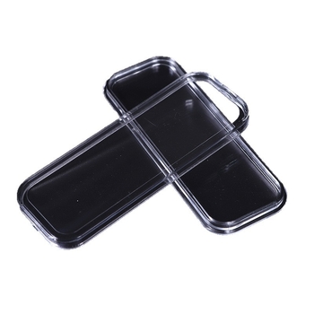 Cutie de depozitare din acril, pătrată, transparentă, cu capac, 200 g, pentru protecția colecției de lingouri de aur