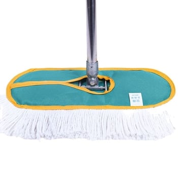 Mop plat cu cap rotativ pentru curățare în zone mari, fără atingere manuală