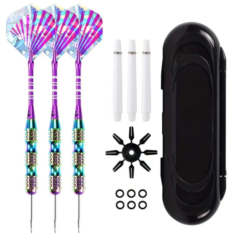 Set de darturi Jinhui, prelucrate mecanic, stil dur, colorate, 22 g, cutie cu 3 bucăți