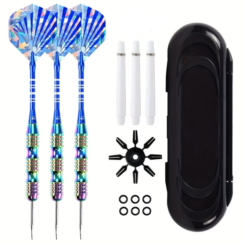 Set de darturi Jinhui, prelucrate mecanic, stil dur, colorate, 22 g, cutie cu 3 bucăți