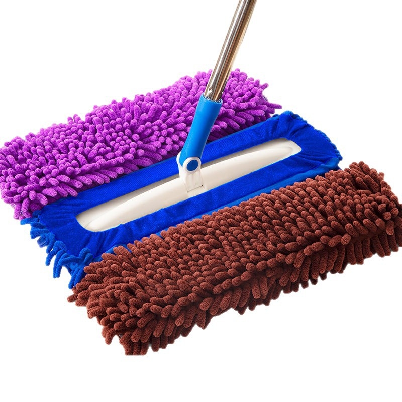 Lilin capă plată de mop din chenille cu curea elastică – husă universală din țesătură pentru mop