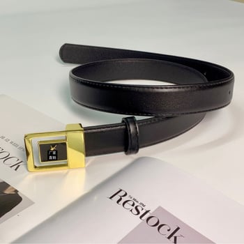 Curea pentru femei cu litere din alfabet, lățime 3 cm, piele PU, cataramă din aliaj, minimalistă, elegantă și versatilă.